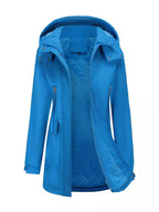 Full Size Zip Up Hooded Parka Outerwear Plus Size