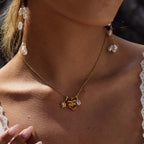 18K Gold-Plated 'Mom' Heart Necklace