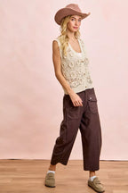 BiBi Washed Terry Pants with Pockets
