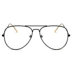 ENID - Trendy Aviator Clear Glasses Lens Sun Glasses
