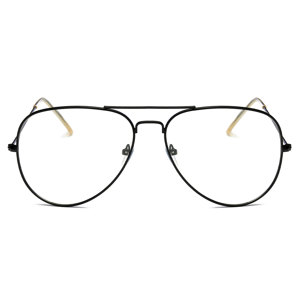 ENID - Trendy Aviator Clear Glasses Lens Sun Glasses