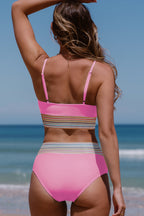 Scoop Neck Spaghetti Strap Bikini Set