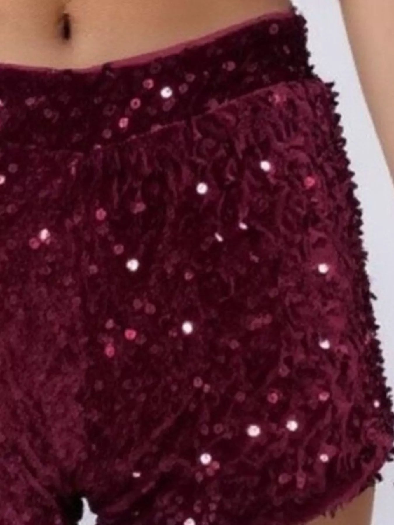 Sequin Embellished Shorts