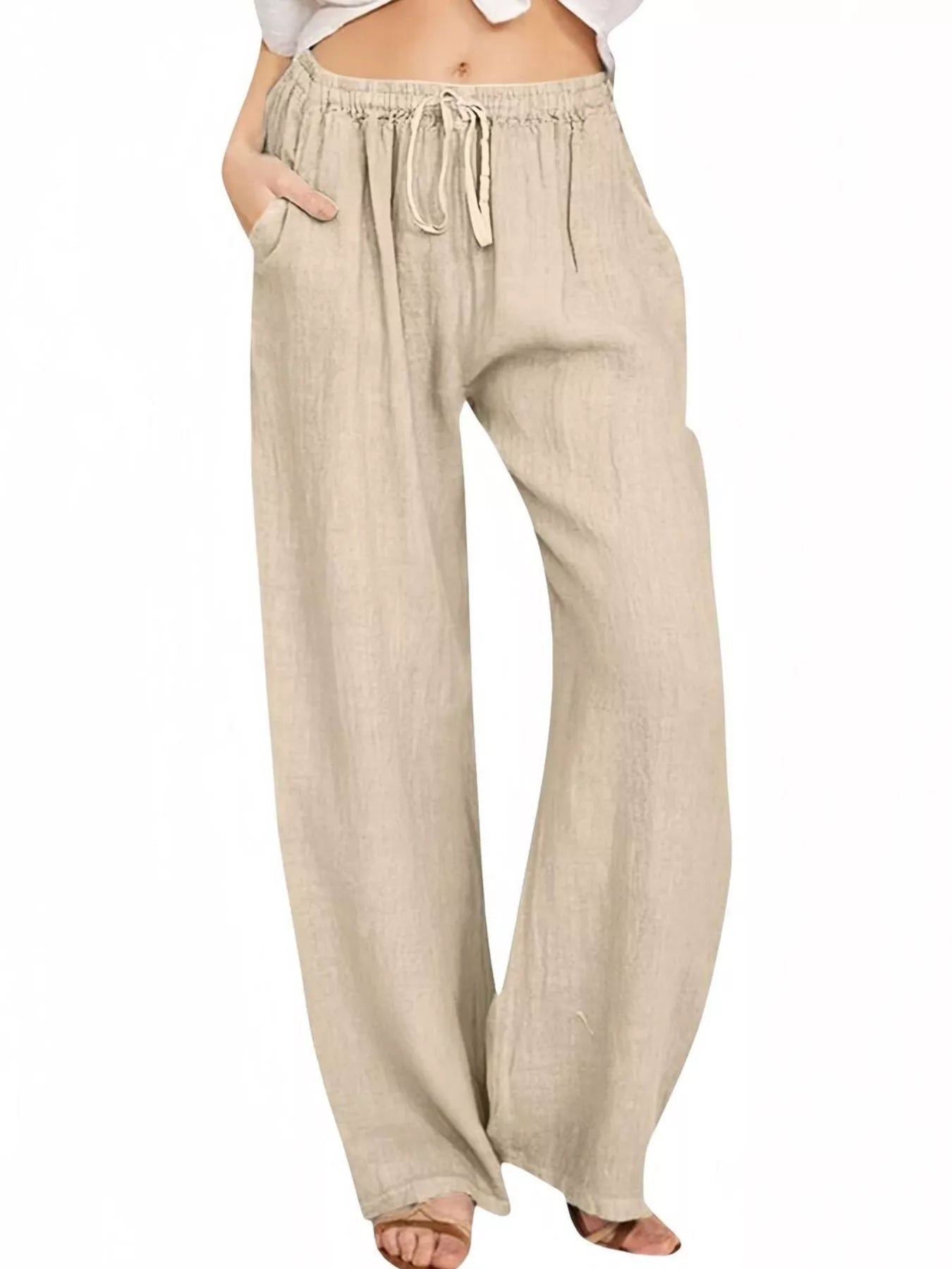 Full Size Casual Wide Leg Pants Plus Size