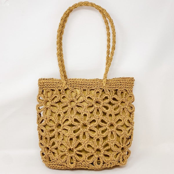 Hand Made Muted Floral Tote