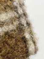 Fuzzy Polyester Mini Handbag with Zipper