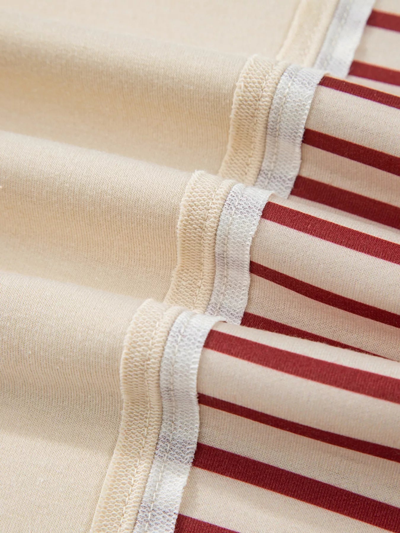 Stripe Sleeve Patchwork Casual Sweatshirt