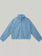 Plaid Zip Up Sherpa Jacket