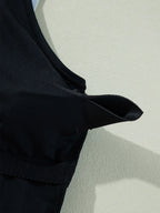 Ruffle Trim V-Neck One-Piece Swimsuit