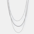 Titanium Steel Three-Layered Necklace