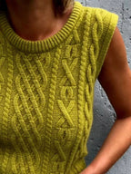 Cable Knit Sweater Vest