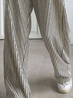 Striped Wide Leg Pants