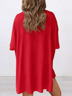 Full Size Half Sleeve T-Shirt and Shorts Set Plus Size