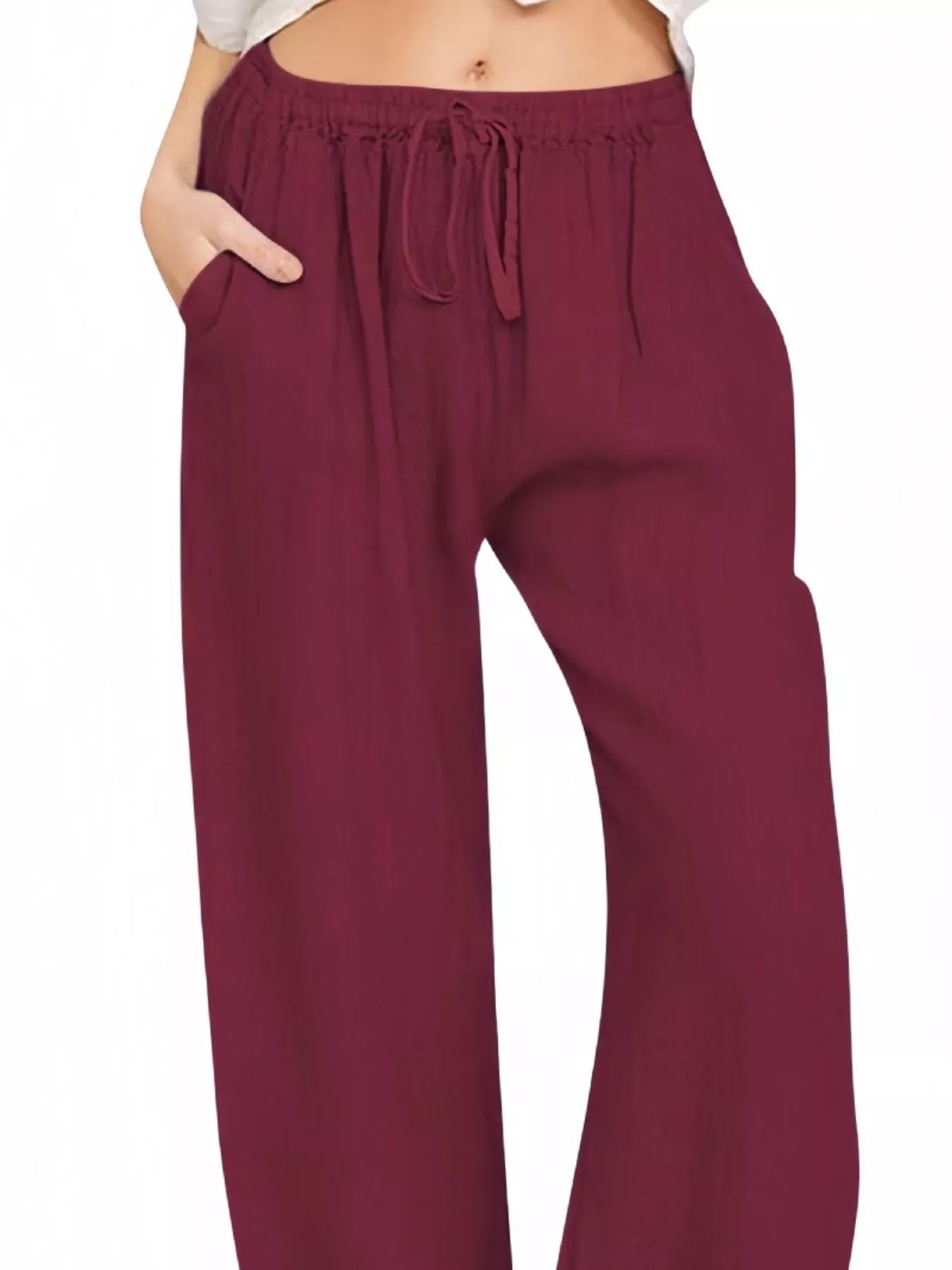 Full Size Casual Wide Leg Pants Plus Size
