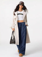 Relaxed Fit Corduroy Pants with Drawstring