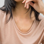 Dainty Circle Necklace, Silver/Gold/Rose Gold
