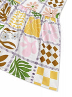 Printed Cutout Back Cami Dress