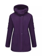 Full Size Hooded Mid-Length Windproof Outerwear Plus Size
