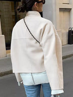 Open Front Dropped Shoulder Outerwear
