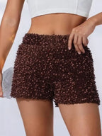 Sequin Embellished Shorts