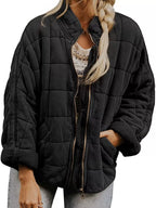 Quilted Zip Up Outerwear