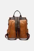 PU Leather Backpack Bag