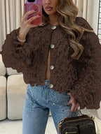 Fringe Button Up Cardigan