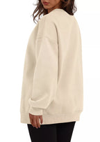 Casual Solid Color Long Sleeve Sweatshirt