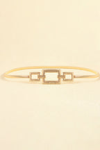 Square Shape Zinc Alloy Buckle Iron Belt