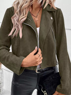 Zip Up Moto Jacket
