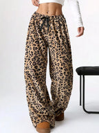 Drawstring Wide Leg Pants