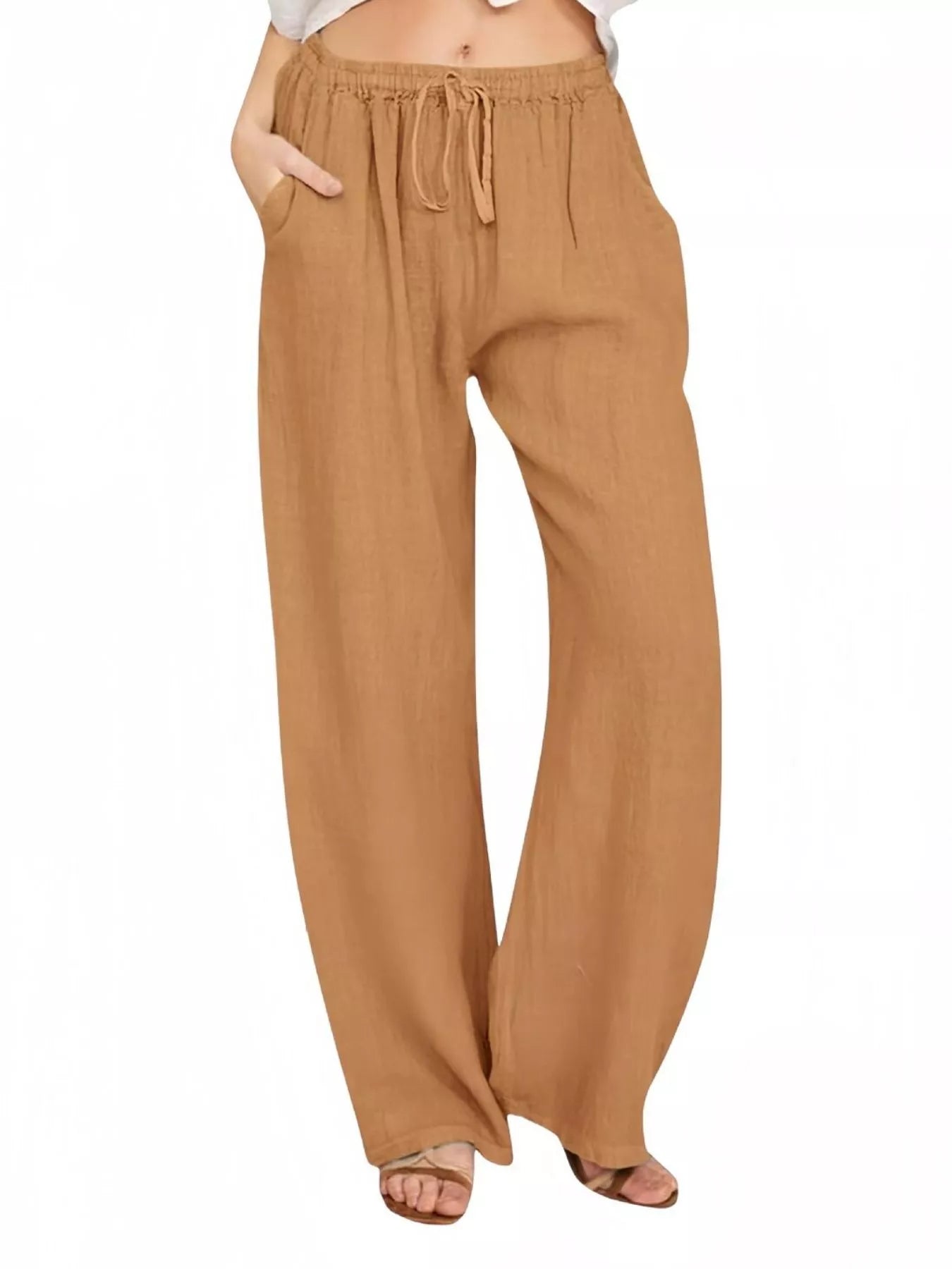 Full Size Casual Wide Leg Pants Plus Size