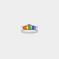 Zircon 925 Sterling Silver Double-Layered Ring