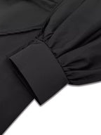 Plus Size Surplice Long Sleeve Wrap Mini Dress
