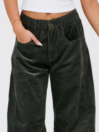 Corduroy Wide Leg Pants