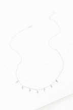 Cross Tassel Drop Necklace | Silver (sterl.)