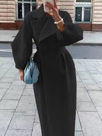 Double-Breasted Longline Coat