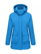 Full Size Zip Up Hooded Parka Outerwear Plus Size