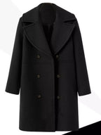 Double-Breasted Long Sleeve Coat