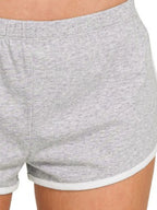Zenana Elastic Waistband Dolphin Shorts