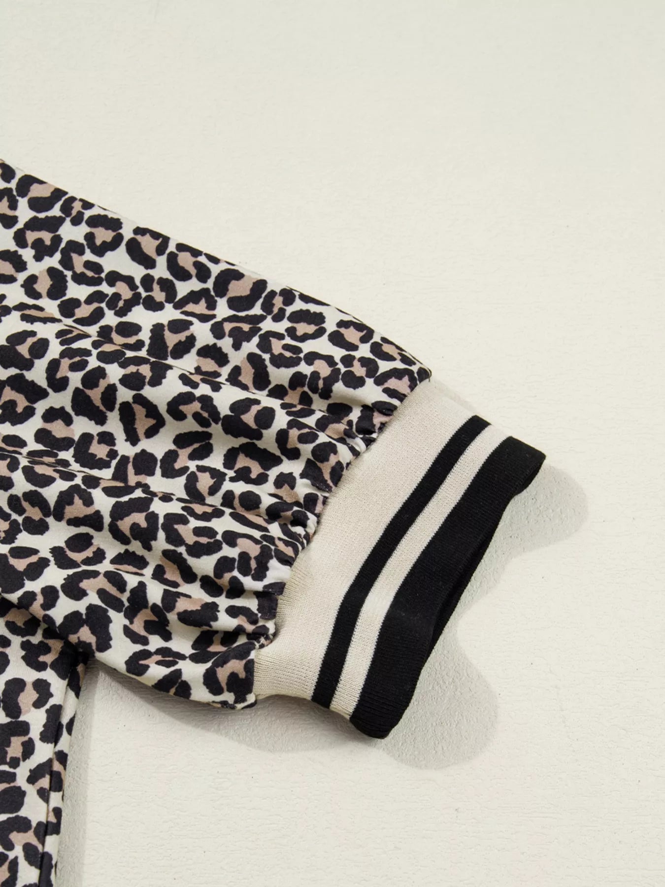Leopard Print Zip-Up Mini Dress