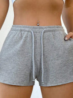 Drawstring Shorts with Pockets