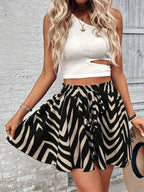 High Waist Drawstring Shorts