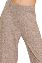 Zenana Soft Elastic Waisted Flare Pants