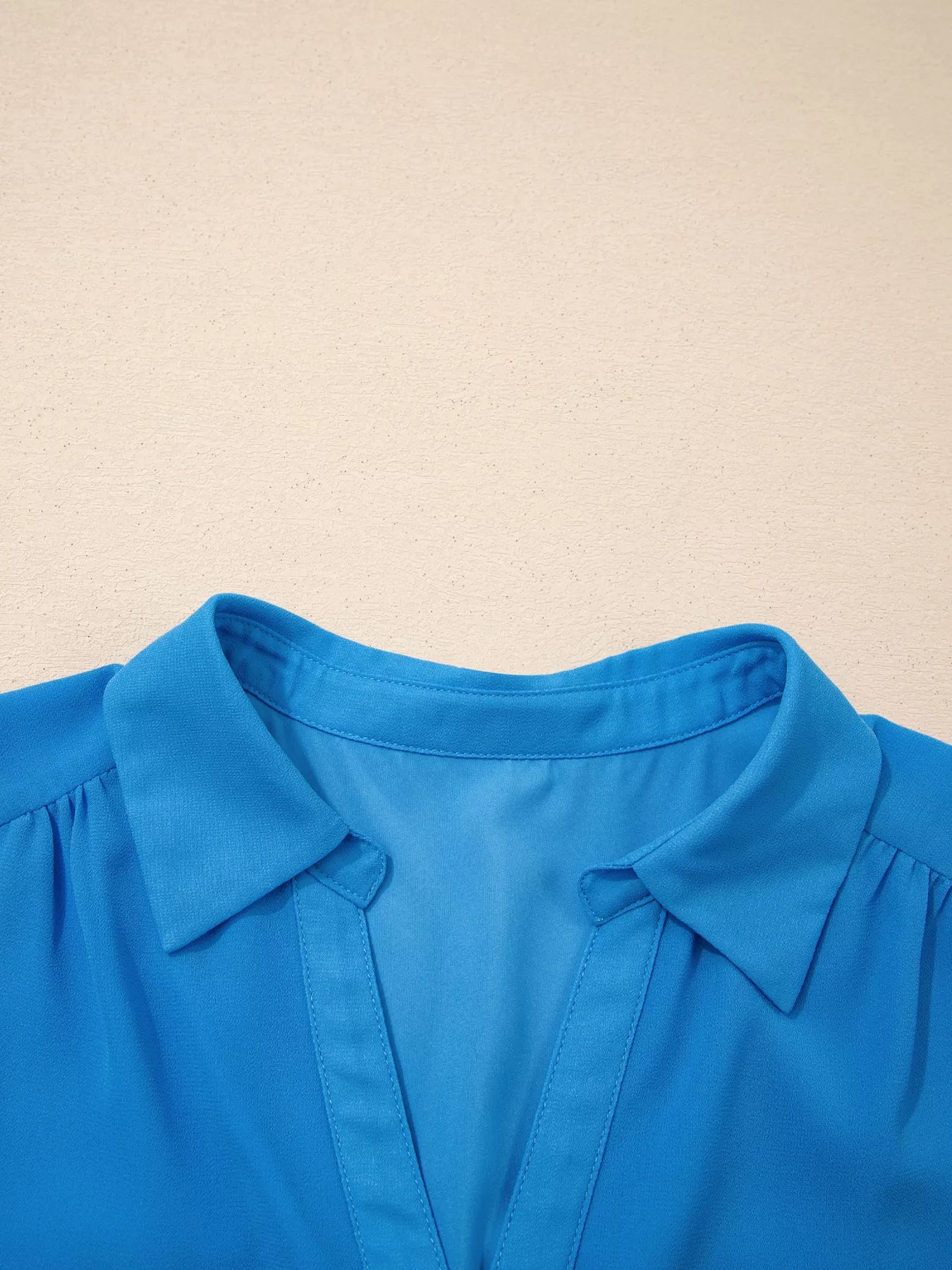 Half Buttons Collared Elastic Waist Sleeveless Shirt Dress