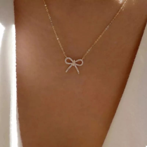 Bowknot Pendant Necklace