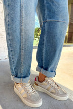 Washed Wide Leg Jeans