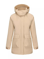 Full Size Zip Up Hooded Parka Outerwear Plus Size