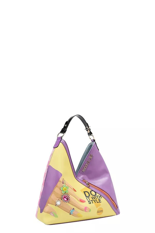 Nicole Lee USA Nail Polish Hobo Bag