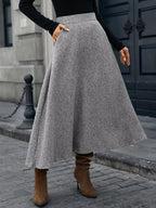 A-Line Midi Skirt